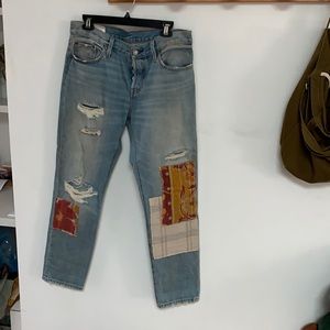 Handmade Levi’s patchwork 501s